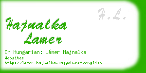 hajnalka lamer business card